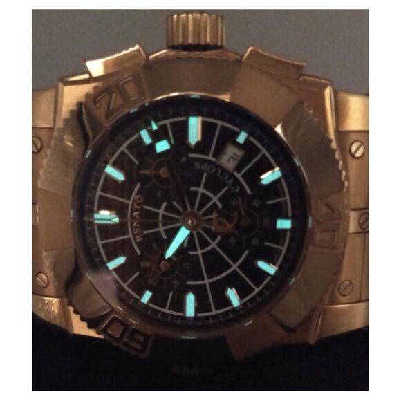 Renato Collezioni Cyclops Running Men’s Gold Swiss Quartz - RARE - Picture 9 of 9